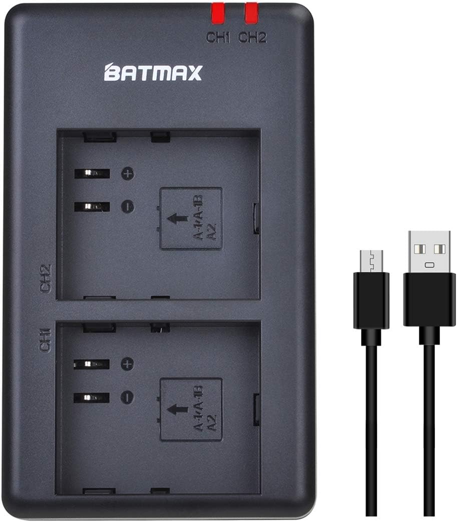 BatmaxRapid LED Dual USB Charger; Charging Station for Arlo Pro, Arlo Pro 2 and Arlo Go Camera Batteries