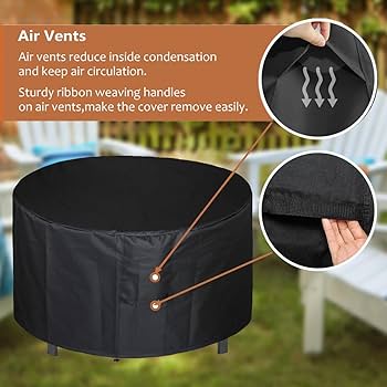 Amazon.com : SheeChung Fire Pit Cover Round 36”D X 20”H