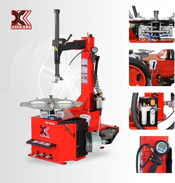 XK Tire Machine,Wheel Changers,Rim Clamp 28 in,110V,2.0HP,806B | Tire Changer Max Wheel Diameter 46 in for Repair Shops,Tire Workshops,Home Garages