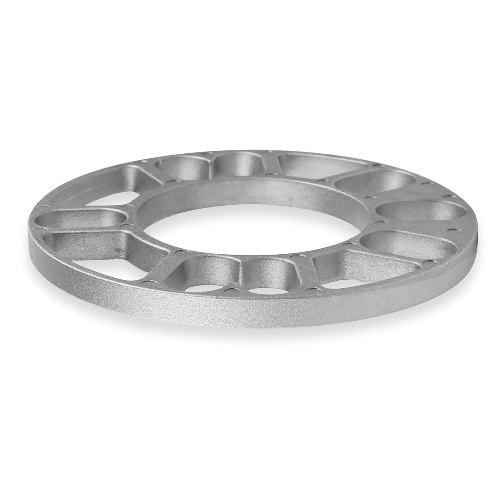 Pair D'Entretoises De Roue 10mm Alliage Aluminium - Cales Universelles 4/5 Goujons - Argent