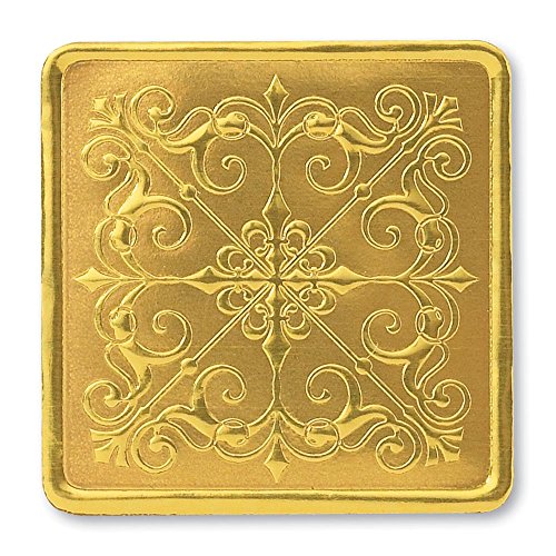 PaperDirect Selos de luxo de folha de ouro de filigrana barroca, 48 unidades