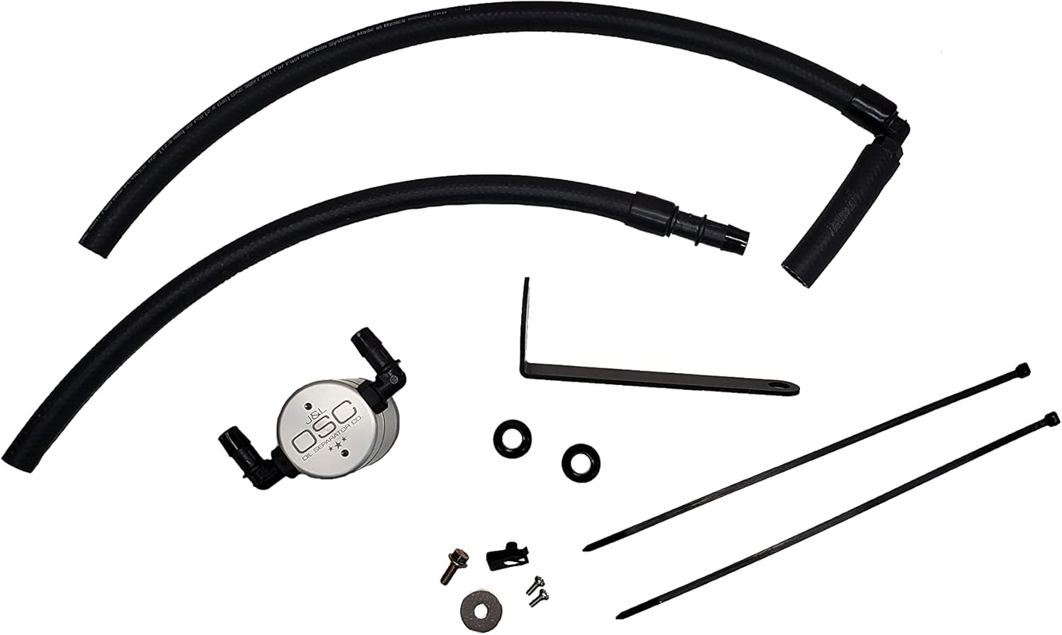 J&L Oil Separator Co. Oil Catch Can 3117P-B Compatible for 2022-2026 Subaru BRZ and 2022-2026 Toyota GR86 (Black)