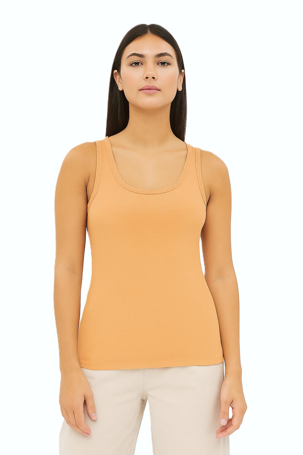 Cemisole Women's Seamless Camisole Top – Soft Stretchy Layering Tank with Adjustable Spaghetti Straps-image-20