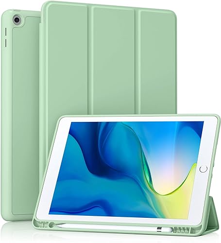 Miniatura 17 de Akkerds - Funda para iPad 10.2 2020, iPad 8ª generación/2019, iPad 7ª generación, con soporte para lápiz. Funda protectora premium con parte trasera