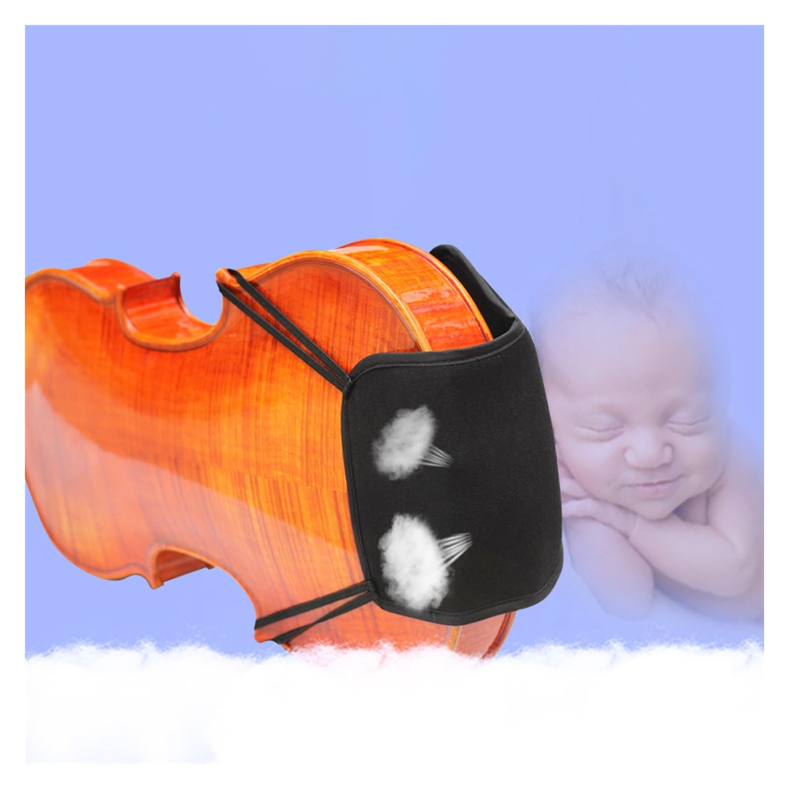 Accesorios para violín Almohadilla para mentonera para violín, accesorios para hombreras para violín, almohadilla para mentonera, almohadilla para mentonera, almohadilla para hombro 1/2/4/8, juego de