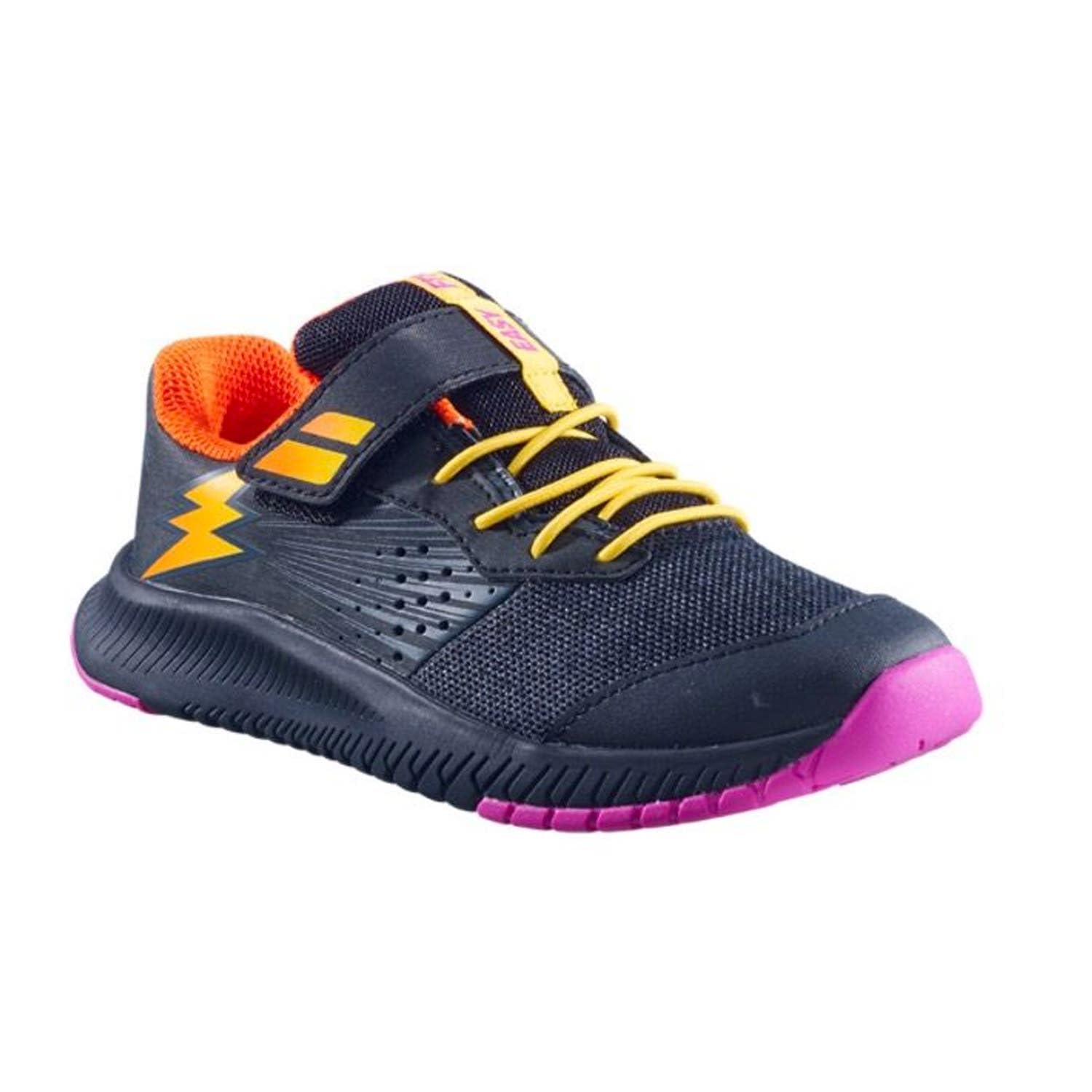 Babolat Enfants Pulsion AC Chaussures De Tennis Chaussures Toutes Surfaces Noir - Multicouleur