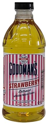 Goodmans - Natural Strawberry Extract - No Sugar, Non-GMO - 1 Pint