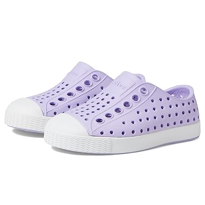 Native Shoes Kids Jefferson Slip on Sneakers (Toddler/Little Kid) Kids Shoes Healing Purple/Shell White