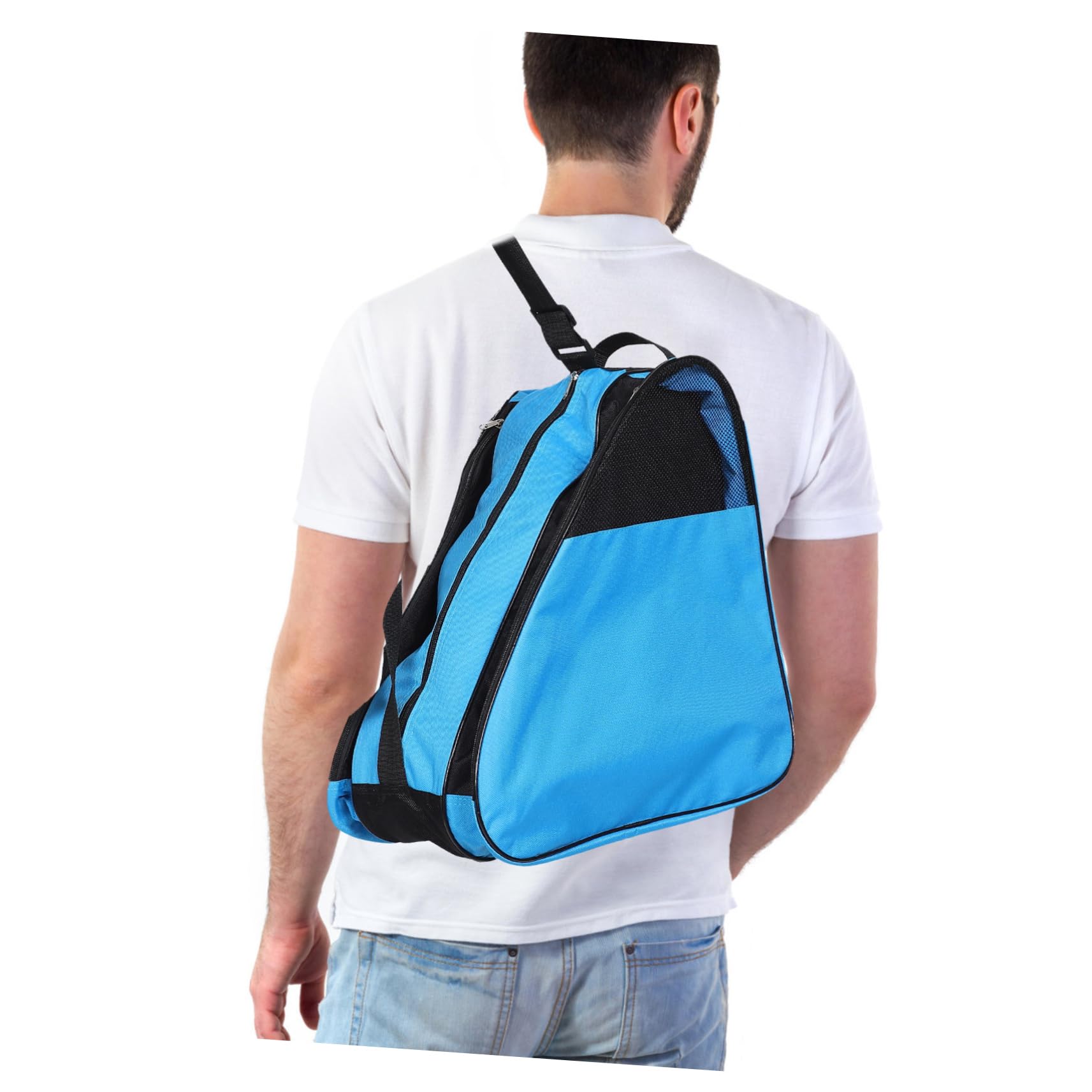 UPKOCH Borsa Per Pattini a Rotelle Accessori Per Rulli Custodia Per Scarpe Da Pattinaggio Borsa Da Skate Borsa Per Il Trasporto Del Blue Panno Oxford