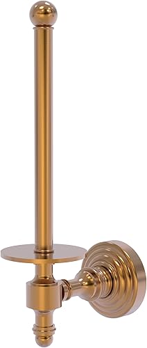 Miniatura 1 de Allied Brass RW-24U-BBR Retro Wave Collection - Soporte vertical para papel higiénico, bronce cepillado