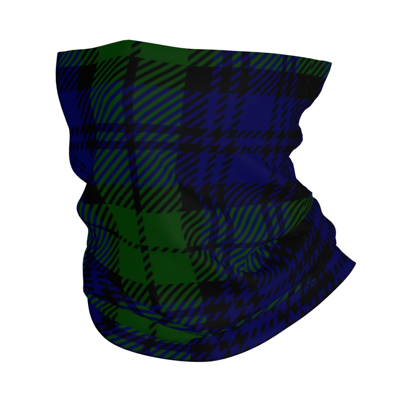 EBOSCUJW Black Watch Tartan Plaid, Bandana Neck Gaiter Soft Face Cover Neck Warmer Tube Half Face Mask Scarf Balaclava