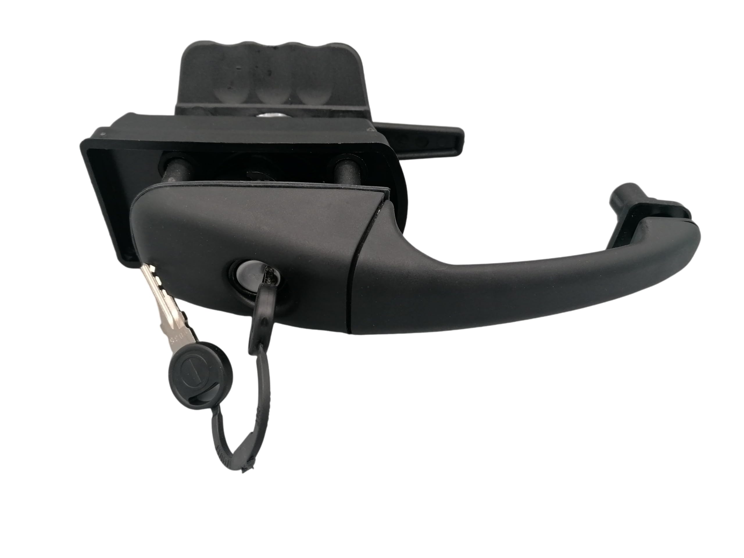 CR-MOESANCO® Serrure ZADI Officielle Porte Camping-Car et Caravane Noire | Serrure ZADI officielle noire pour camping-car et caravane. ABS anti-UV. Pour portes de 21-40mm. Avec 2 clés.