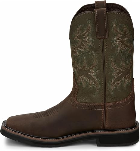 JUSTIN Driller Western Work Boot Steel Toe - Se4688 para hombre