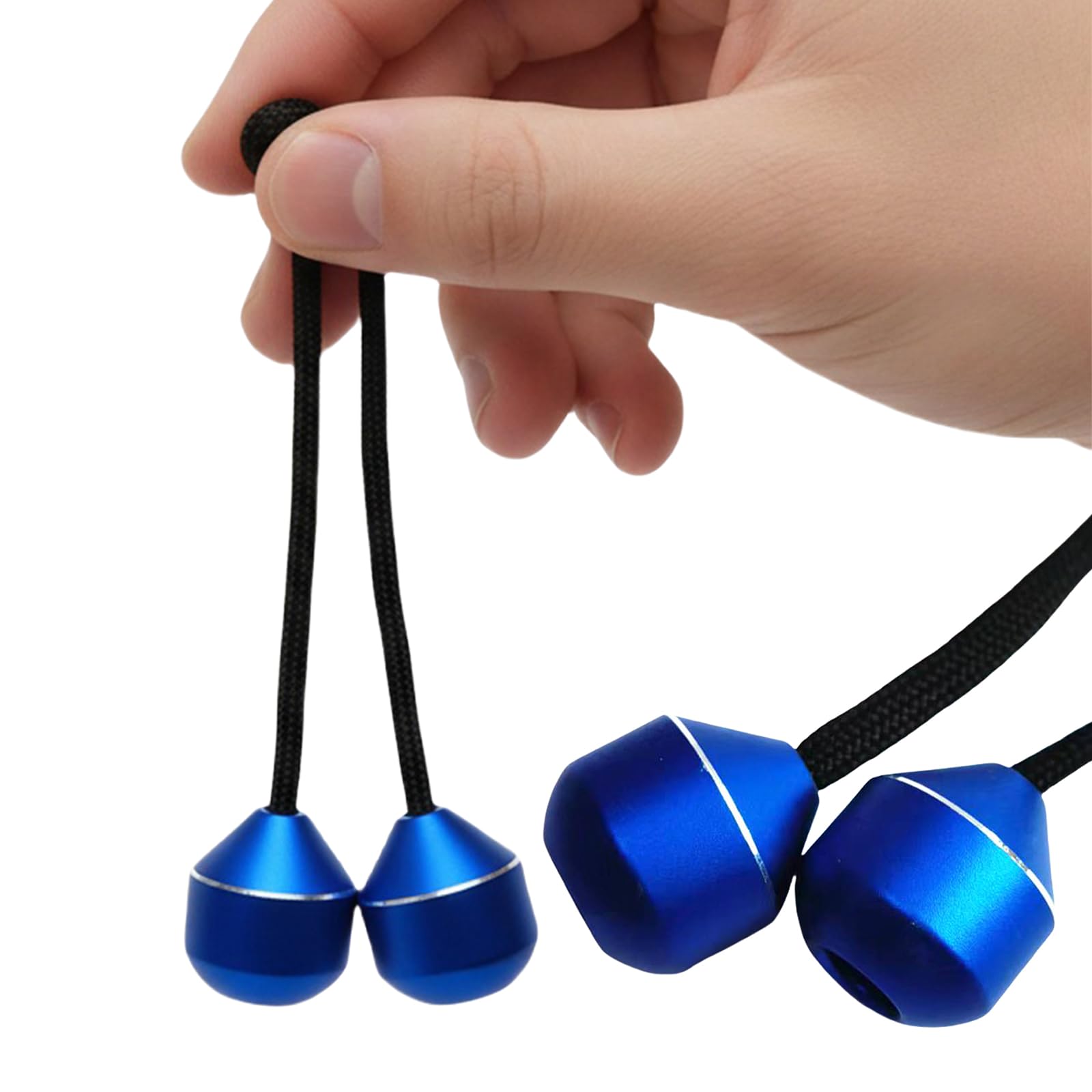Fidget Beads, Worry Fidget Finger Toy with Paracord, Metal Weighted Stress Relief Fidget Toy, Portable Beads Skill Toy with Rope for Finger Dexterity, Focus & Anxiety Relief for Men, Women & Teens