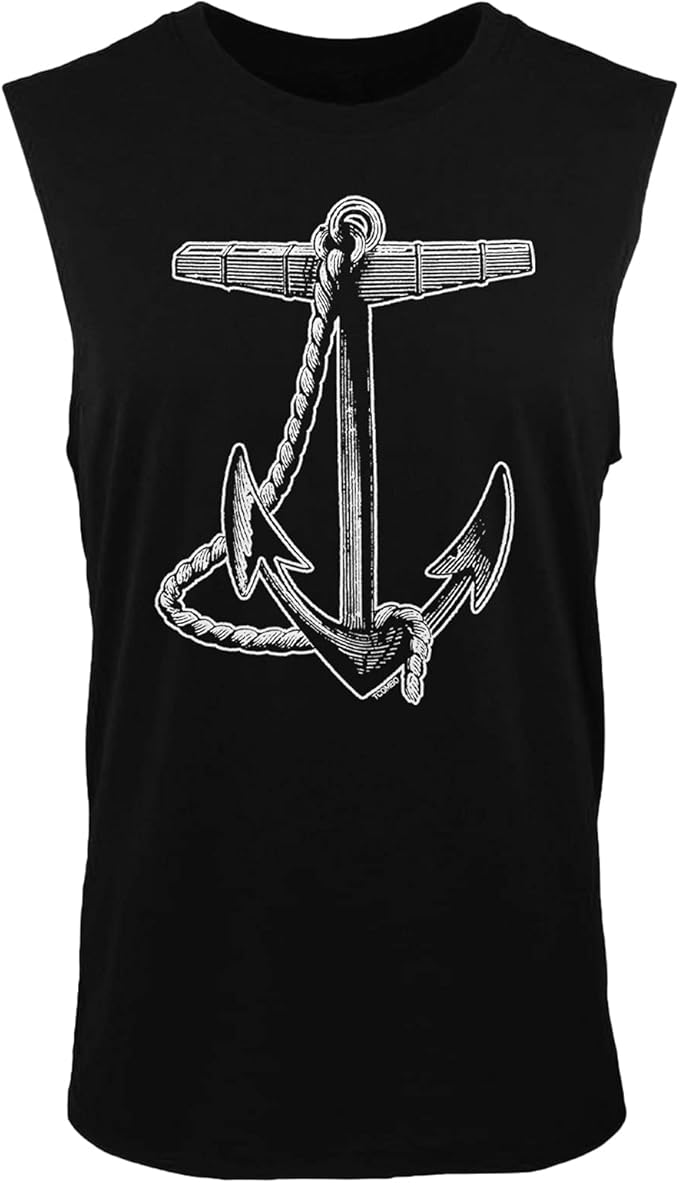 Anchor Nautical Marine Boat Yacht Men's Sleeveless Shirt