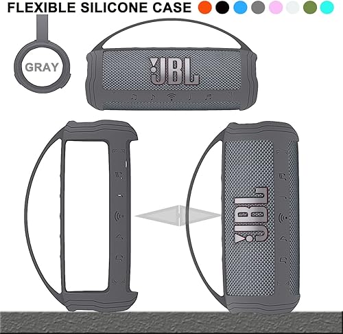 Miniatura 21 de JCHPINE Funda de silicona para altavoz Bluetooth portátil JBL Flip 6, soporte de transporte protector para accesorios de altavoces JBL Flip 6