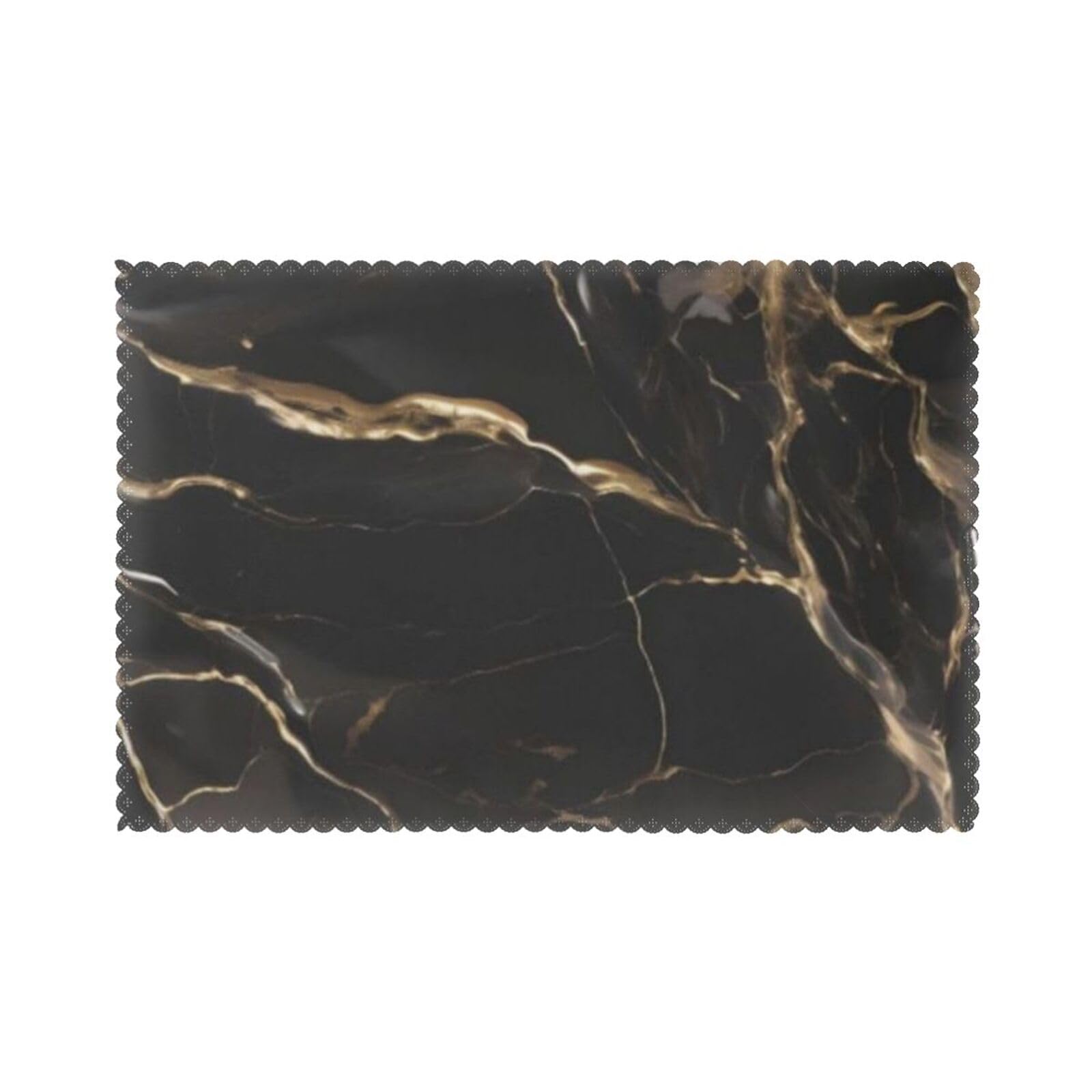 Sets de table antidérapants et thermorésistants paillettes argent