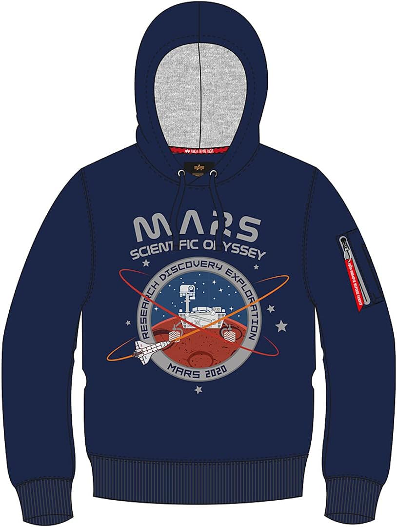 Alpha Industries Men's Mission to Mars Hoody Hooded Sweatshirt, Black, XXL  : Amazon.co.uk: Fashion