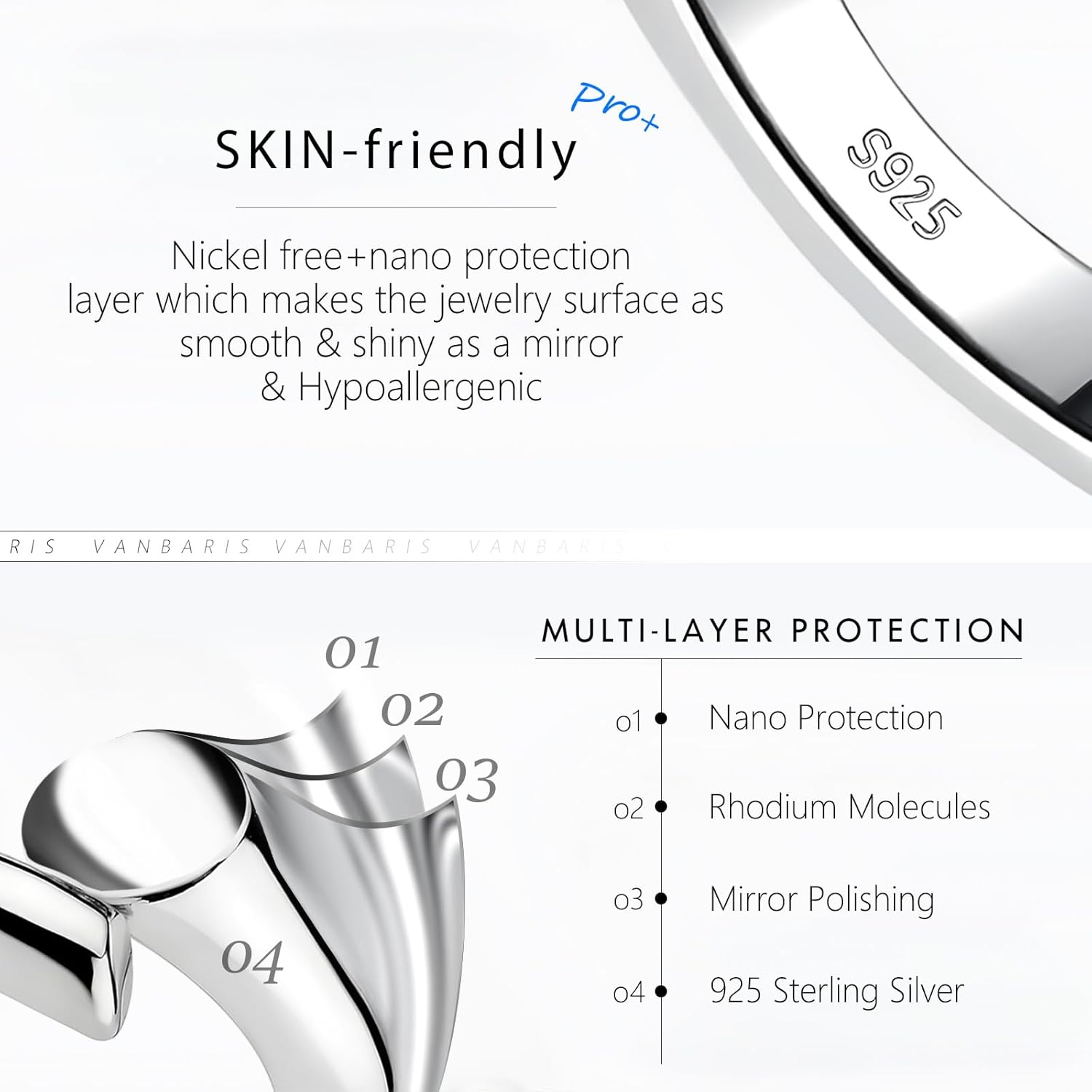 925 Sterling Silver Necklace Extender Gold Necklace Extender Gold Chain Extenders for Necklaces 2", 3", 4" Inches - Image 4