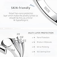 Vista 4 de Extensores de cadena dorada para collares, extensiones de pulsera de plata de ley, extensor de collar dorado para mujer, juego de 3 piezas, 1, 2, 3