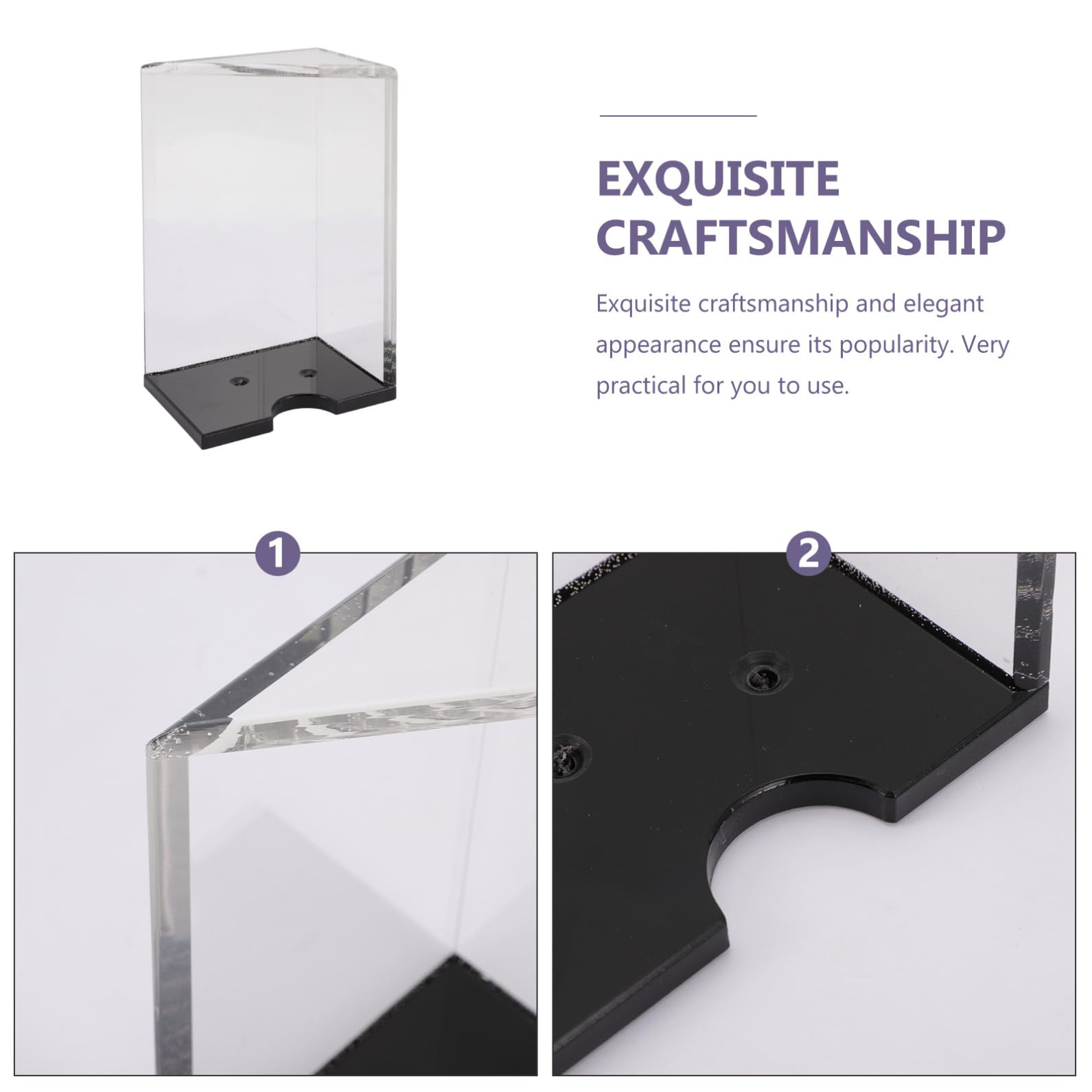 Support de Cartes à Jouer Acrylique Transparent Organiseur Léger et Robuste pour Jeux de Poker Rangement Compact et Élégant Accessoire Maison Pratique