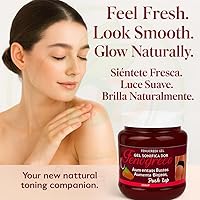 Vista 4 de Gel tonificante Fenogreco (fenogreco) - 8.82 oz - 100% natural con semillas de fenogreco reales - Sensación hidratante y tonificante - Gel cosmético