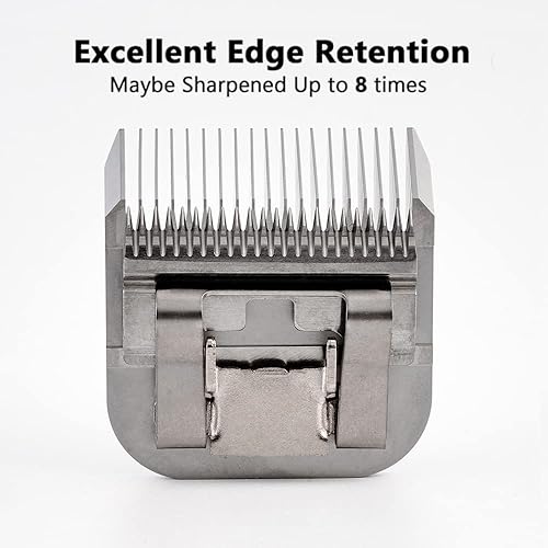 Miniatura 3 de KBDS Cuchillas de cortadora desmontables para mascotas compatibles con la mayoría de las cortadoras Andis Oster Wahl A5 hechas de acero alemán extra