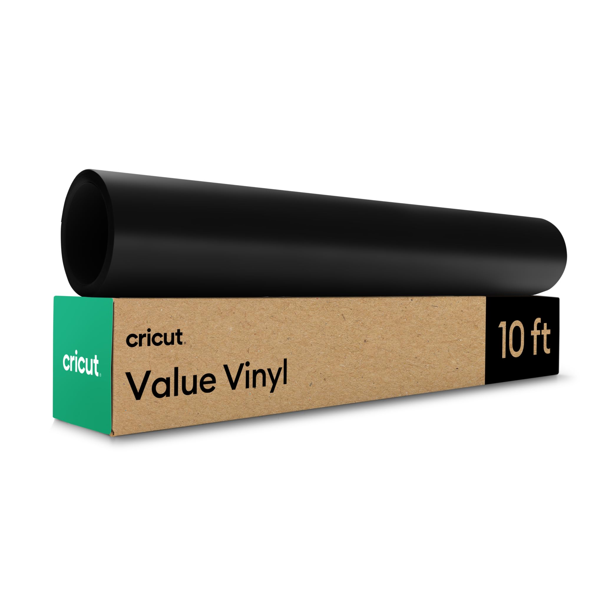 Cricut Value Removable Adhesive Vinyl, 30.5 cm x 3 m, Black, Ideal for Personalised Decals, Labels & DIY Crafts, Removes Without Residue for All Cricut Cutting Machines