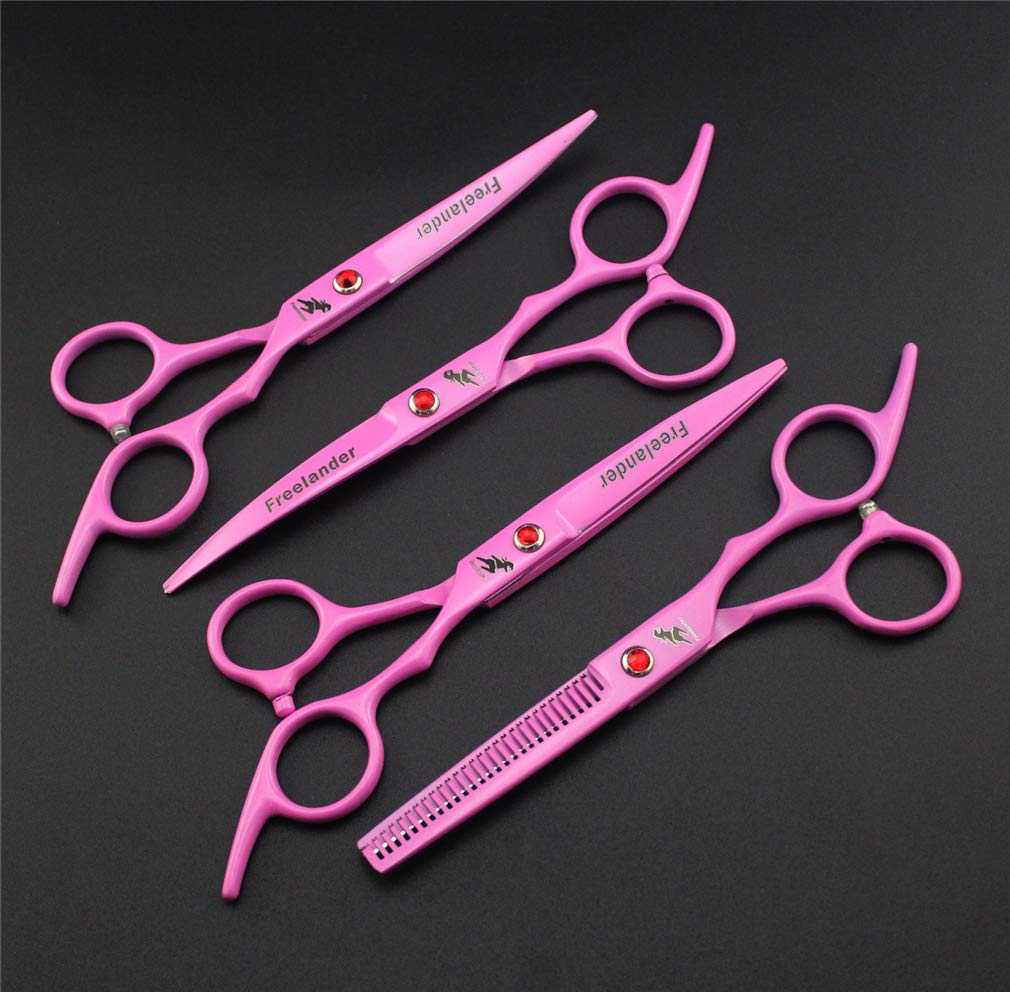 Pet Forbici Kit Grooming 6.0 Pollici, Professionale Dell'animale Domestico Trimmer Corredo dei Capelli dell'Acciaio Inossidabile Forbici Set per Cane O Gatto, Luce E Sharp