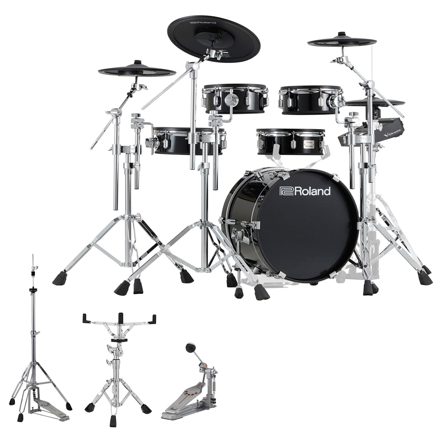 Roland VAD316 E-Drum elektronisches Schlagzeug Acoustic Design Kit mit Hardware-Set