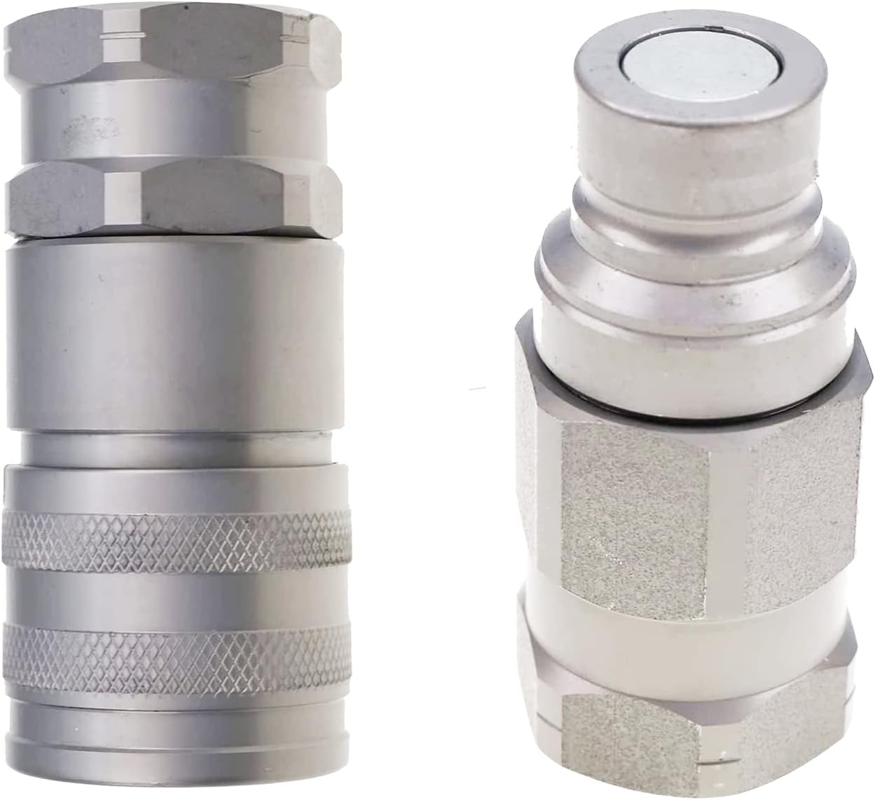 FridayParts Flat Face Hydraulic Quick Connect Coupler Set for New Holland LS140 LS150 LS160 LS170 LS180 LS185 LS190 (Hydraulic Quick Connect Coupler Set)