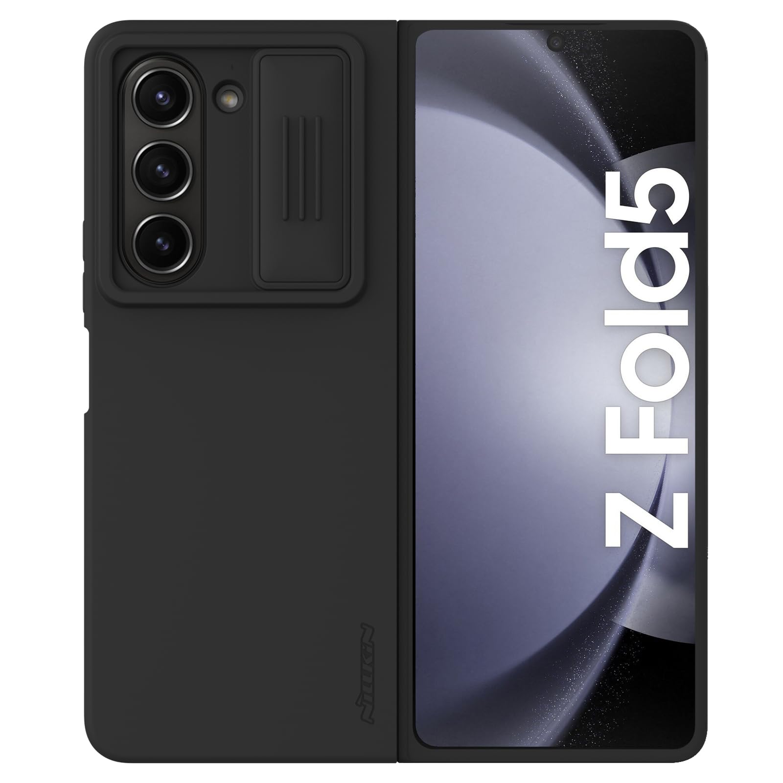Nillkin Case for Samsung Galaxy Z Fold 5 (7.6" Inch) CamShield Silky Soft Liquid Silicon + PC Finish Camera Slider Inner Microfiber Black Color (B0CGMH1RJJ) Amazon Price History, Amazon Price Tracker