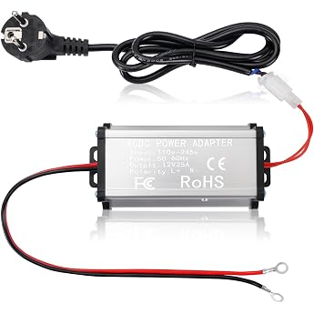 230 V to 12 V Power Supply Adapter Transformer Power Transformer Adapter for 5 kW 8 kW All-in-One Diesel Air Heater for Motorhome Garage and Interiors Compact Portable and Safe
