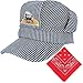 Engineer Cap Classic Blue and White Stripes Train Conductor Hat Paisley Bandanna (2 IN 1) Train Conductor Dress Up Kit for Children