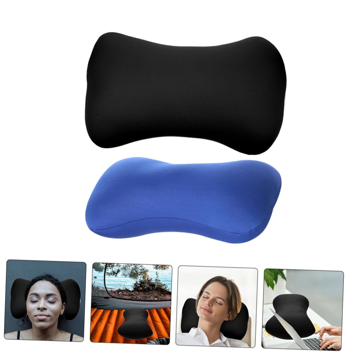VANZACK 4piezas Almohada De Viaje Cervical Portátil De Almohada De Apoyo para Cuello para Oficina y Camping