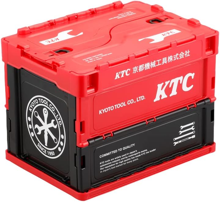 Kyoto Machine Tools (KTC) KTC Folding Container, 6.5 gal (20 L), Red YG-195