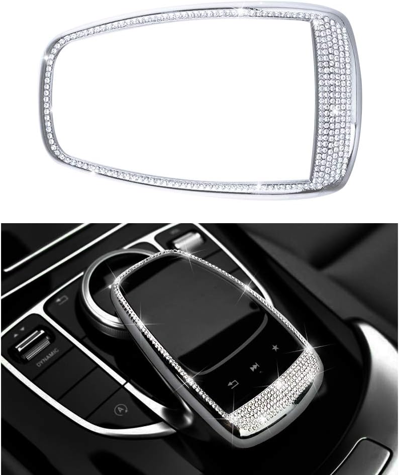 Mercedes Accessories Benz Parts Trim Touchpad Commandment Screen Central Multimedia Controls Caps Inner Covers Decorations W204 X204 W166 X166 C Class GLK AMG Women Men Bling Crystal