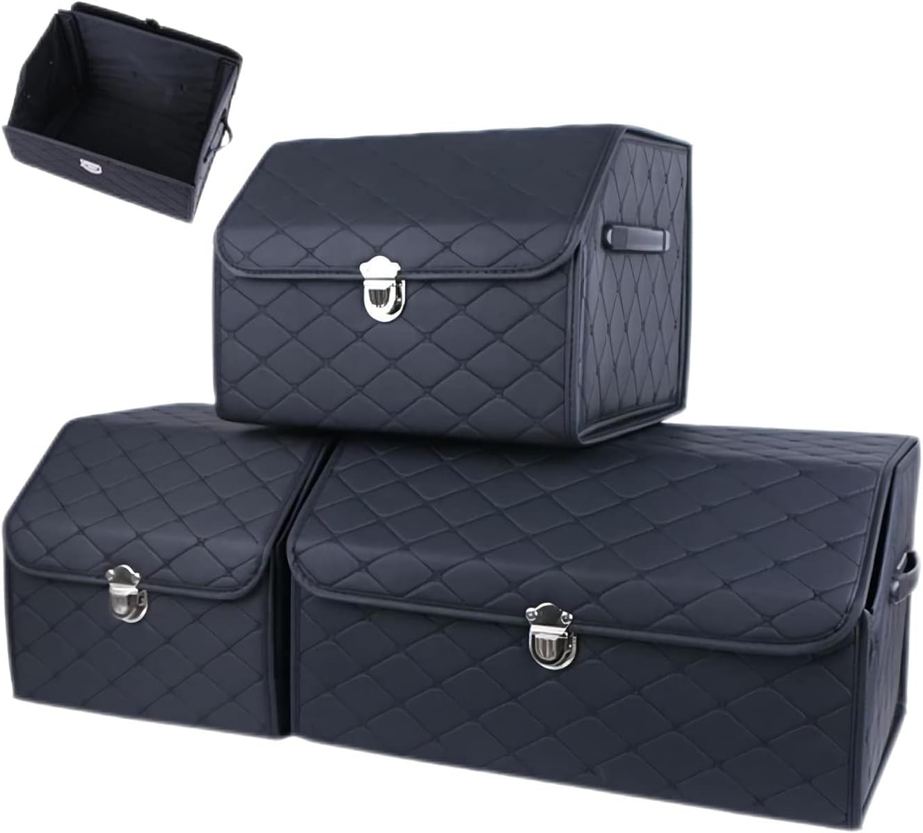 Multipurpose Foldable Car Trunk Storage Box Organizer with