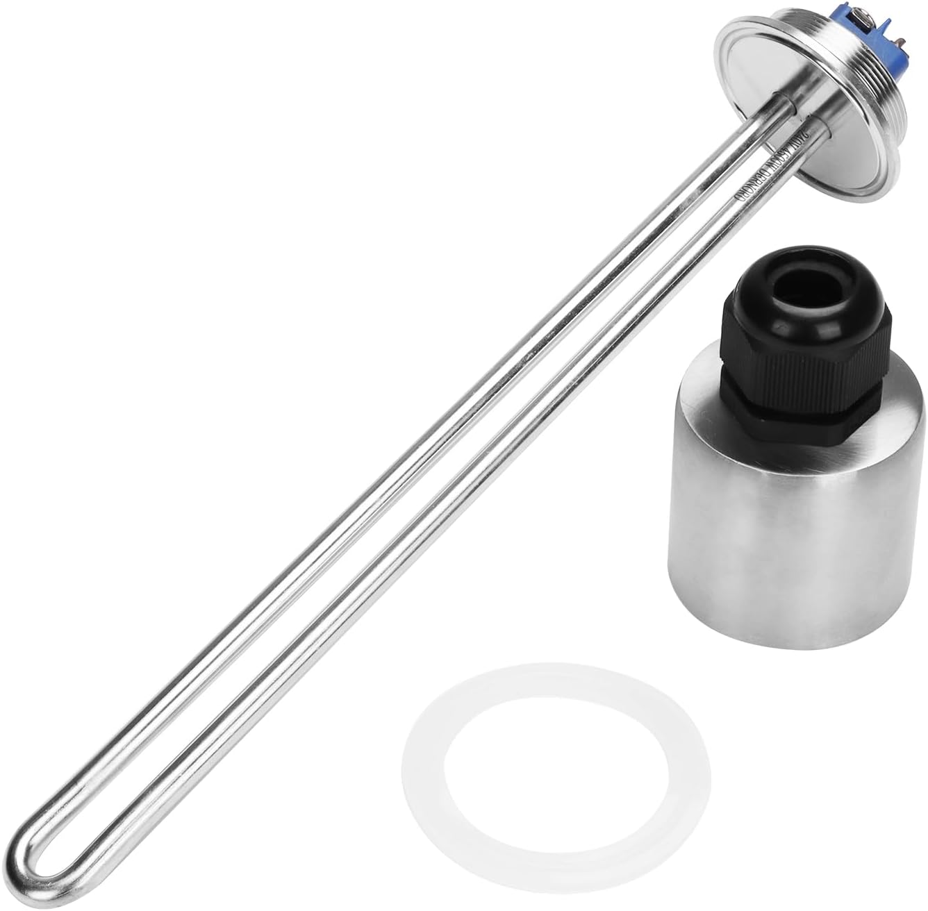 DERNORD 2 Inch (OD64mm) Tri-clamp Heating Element 240V 4500W Immersion Water Heater High Watt Density