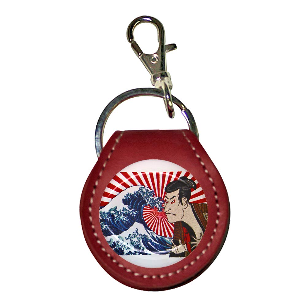 Amazon.co.jp: 浮世絵 写楽 日本土産 男性 牛革 コインキーリング コインキーホルダー 小銭入れ 500円硬貨 ギター ピックケース  コイン型 電子マネー Edy Quicpay レッド : ファッション
