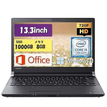 【値下げ】東芝dynabookR73/M WIN10Pro&Office2021 中古ノートパソコン 東芝 dynabook R73/M Windows11 Pro Celeron