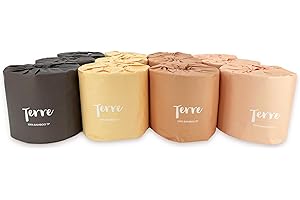 Terre Premium &amp; Soft 100%, 4-Ply Bamboo Toilet Paper, Unscented &amp; Unbleached