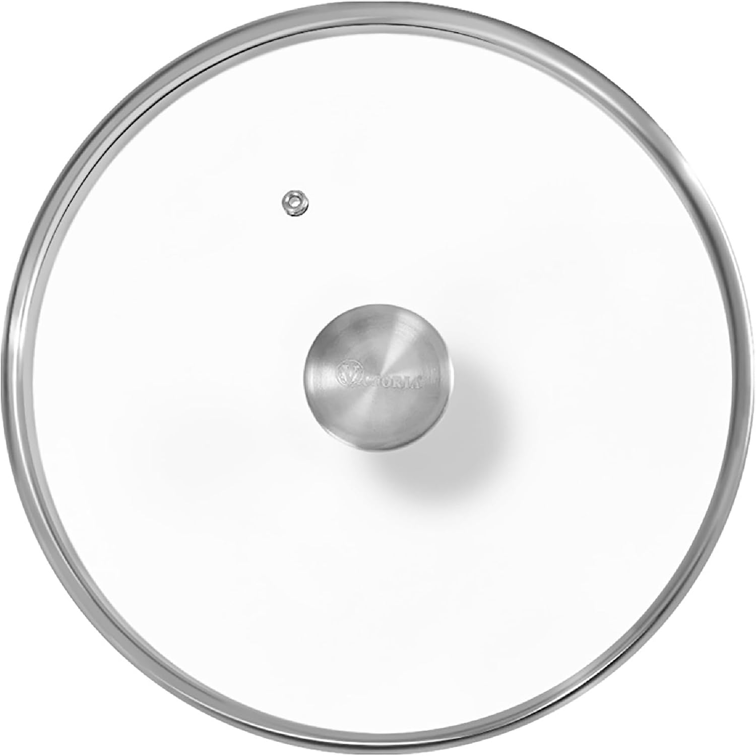 9.5-Inch Glass Lid for Victoria Round 10-Inch Cast Iron Skillet or Pan, Custom Made for Only Victoria Brand, Internal Diameter 9.5-Inch, External Diamter 10 Inch