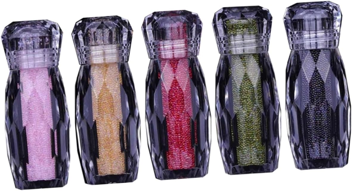 Hemoton 15pcs Nail Art Rhinestones Bead Nail Stickers Manicure Accessories for DIY Multicolored Decors