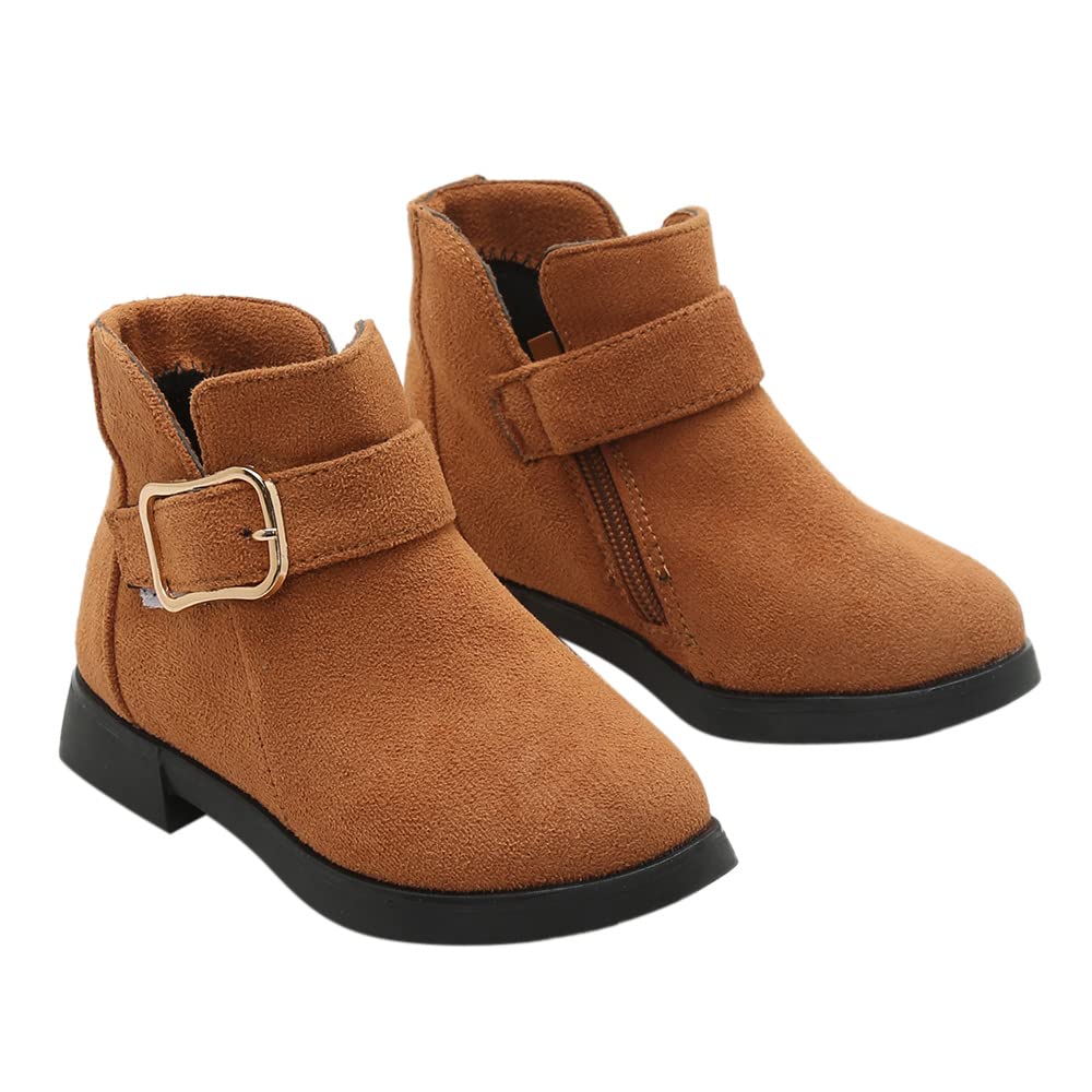 Hopscotch Girls Suede Solid Ankle Length Boots in Brown Color,UK:11.5 (HIL-4226533) (B0BVW12SCY) Amazon Price History, Amazon Price Tracker