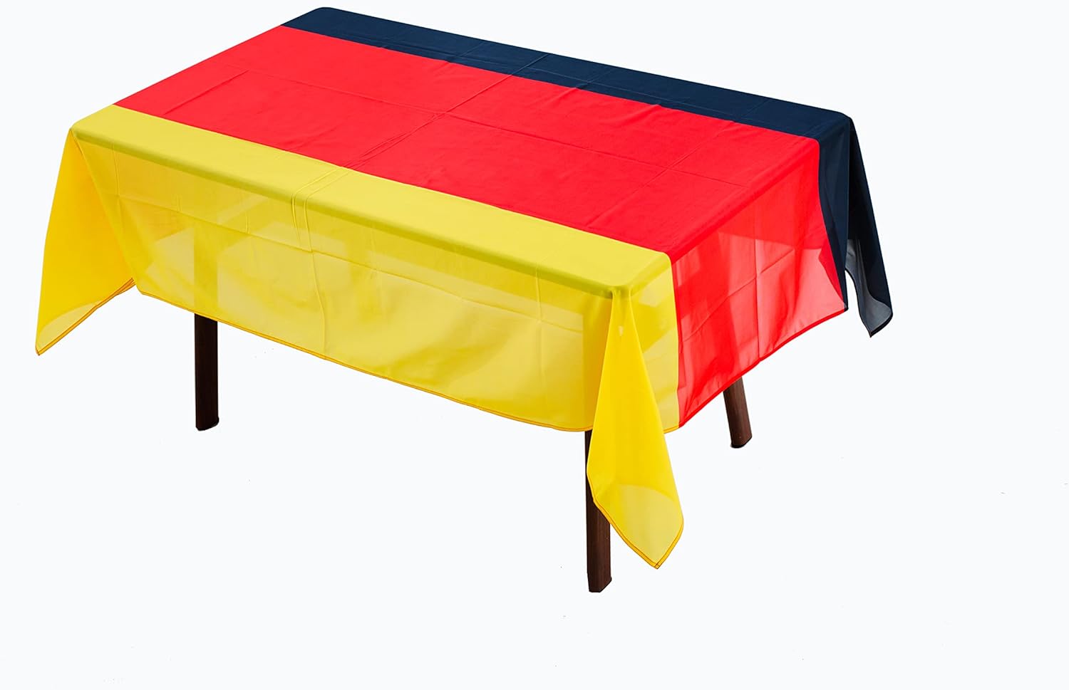 MSFHHA Rectangular Tablecloth Germany German Flag Fade-Resistant Washable National Flag Tablecloth, Suitable for Kitchen Dining Family Gatherings and Outdoor Events,59 Inches * 83 Inches.