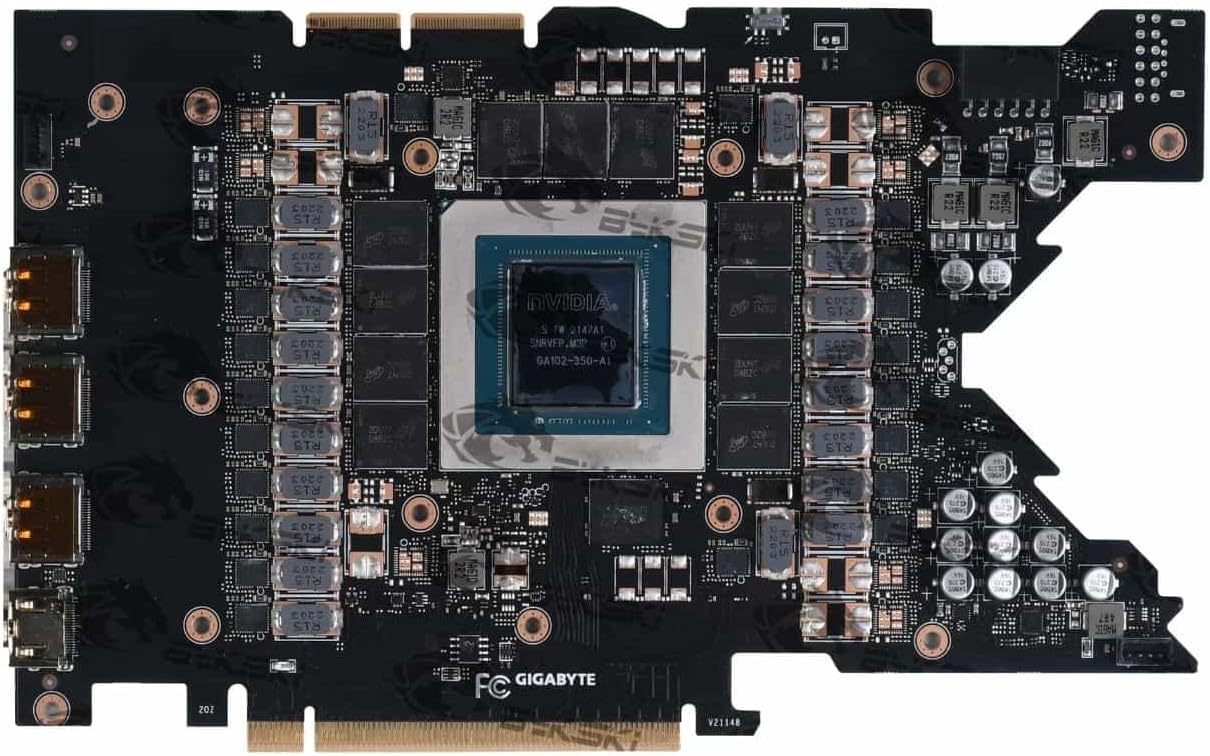 Bykski Full Coverage GPU Water Block and Backplate for Gigabyte RTX 3090Ti Gaming 24G (N-GV3090TIGMOC-X)