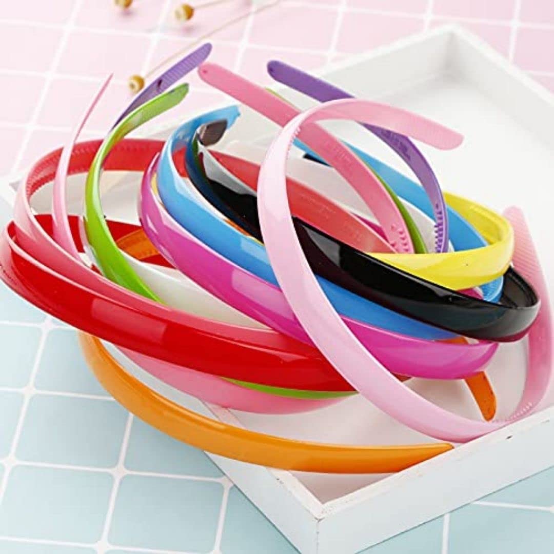 Old Shopperz Set Of 12 Plastic Hair Bands for Girls & women (EXTRA-WIDE, MULTI-COLOUR) (B0C93Z32DC) Amazon Price History, Amazon Price Tracker