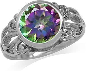 Birthstone Rings For Women Silvershake 7X5mm Genuine Oval