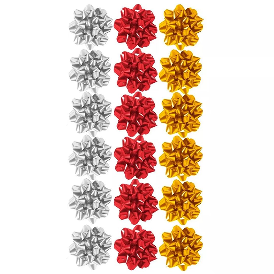 Eurowrap Pack Of 16 Traditional Mix Metallic Christmas Bows from B&Q